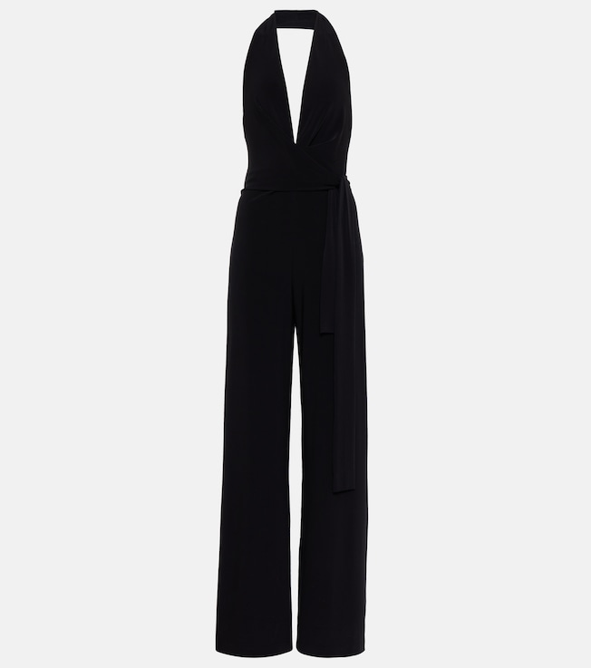 Halterneck jersey jumpsuit | Norma Kamali