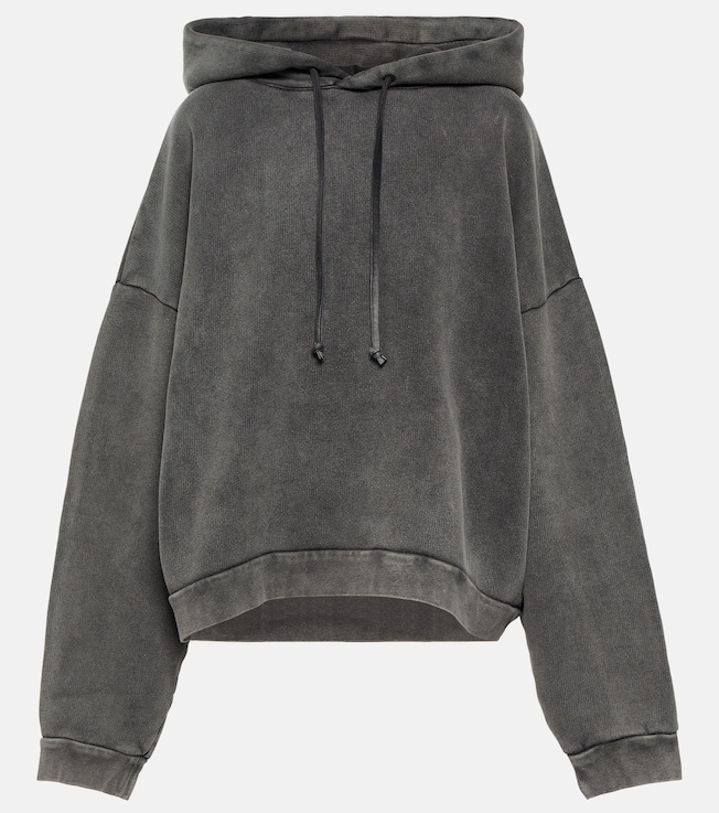 Cropped cotton hoodie | Acne Studios