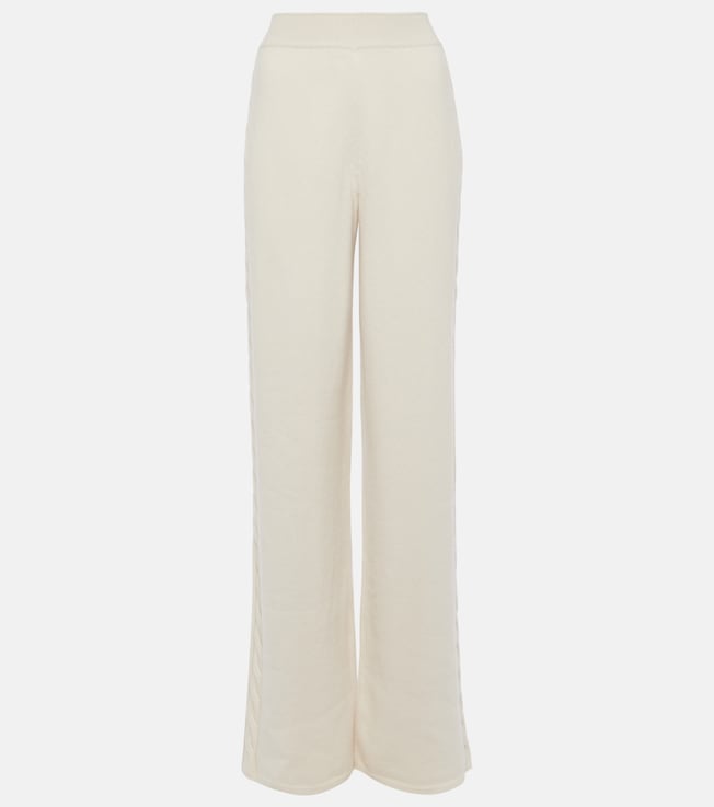 Napier high-rise cashmere wide-leg pants | Loro Piana