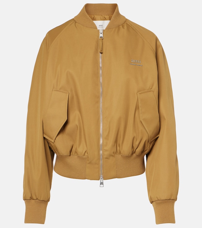 Technical twill bomber jacket | Ami Paris