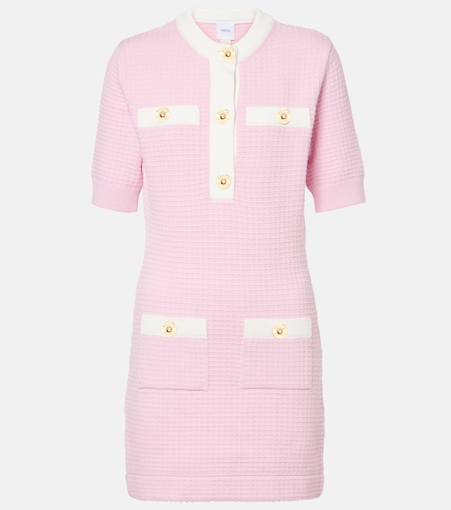 Waffle-knit cotton minidress | Patou