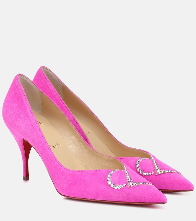CL 80 embellished suede pumps | Christian Louboutin