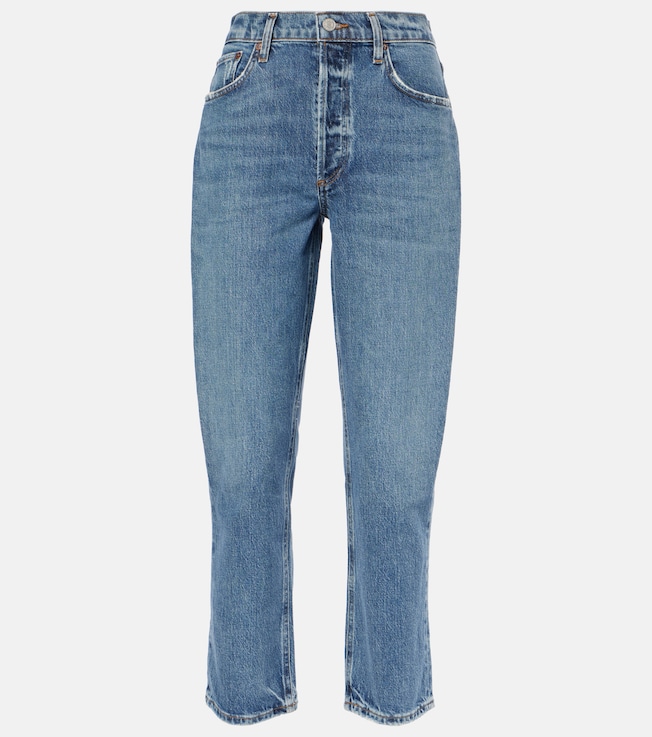 Riley high-rise cropped straight jeans | Agolde
