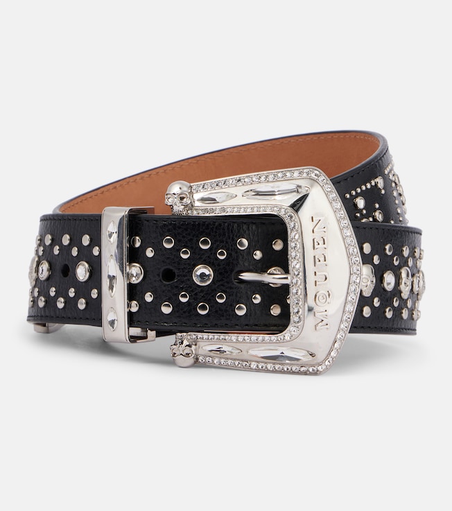 Jewelled Arrow leather belt | McQueen