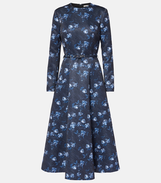 Capucine floral taffeta faille cocktail dress | Emilia Wickstead