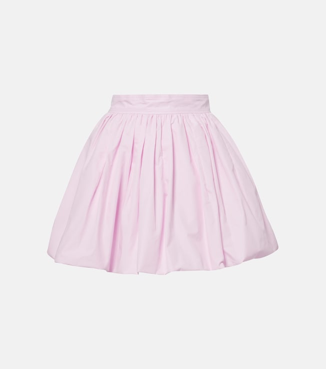 Gathered cotton miniskirt | Patou