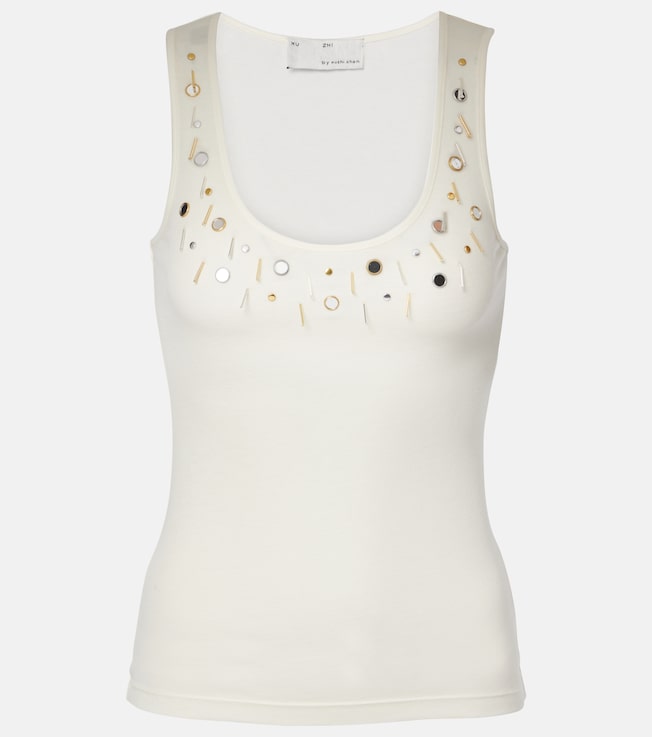 Embellished tank top | Xu Zhi