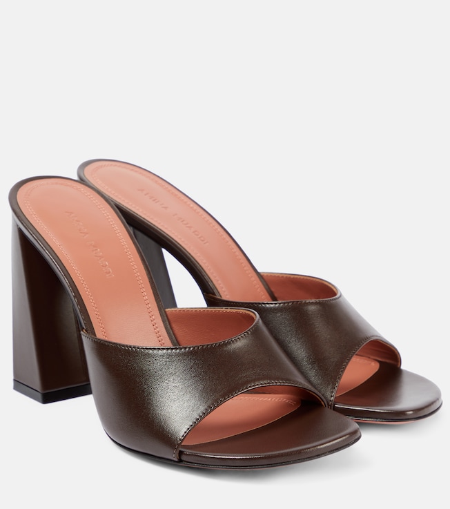 Brigitte 95 leather mules | Amina Muaddi