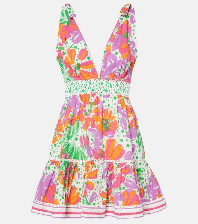 Cara printed cotton minidress | Poupette St Barth