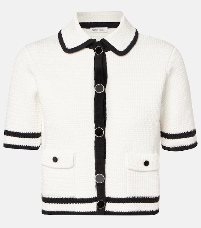 Cotton-blend tweed cardigan | Nina Ricci