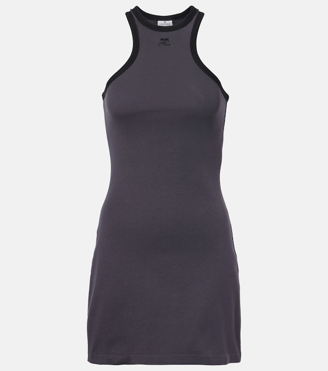 Scuba cotton jersey minidress | Courrèges