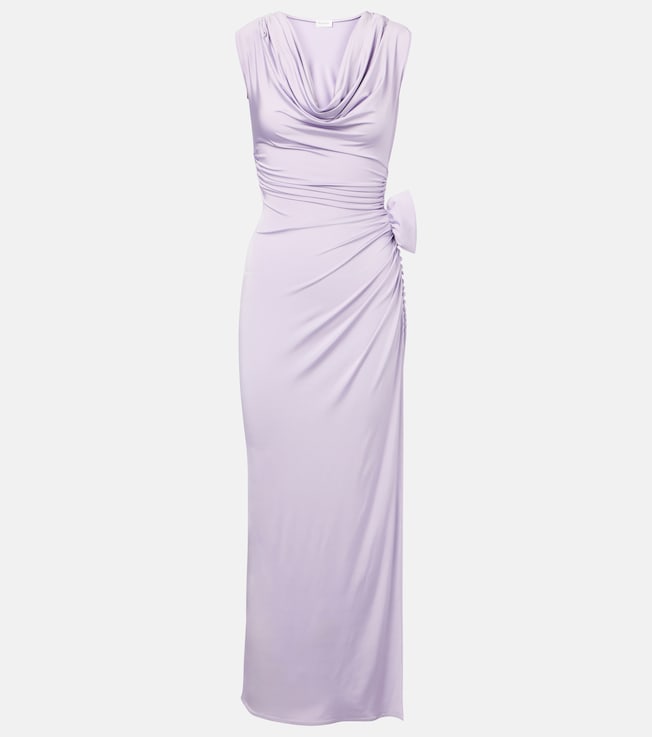 Floral-appliqué gathered gown | Magda Butrym