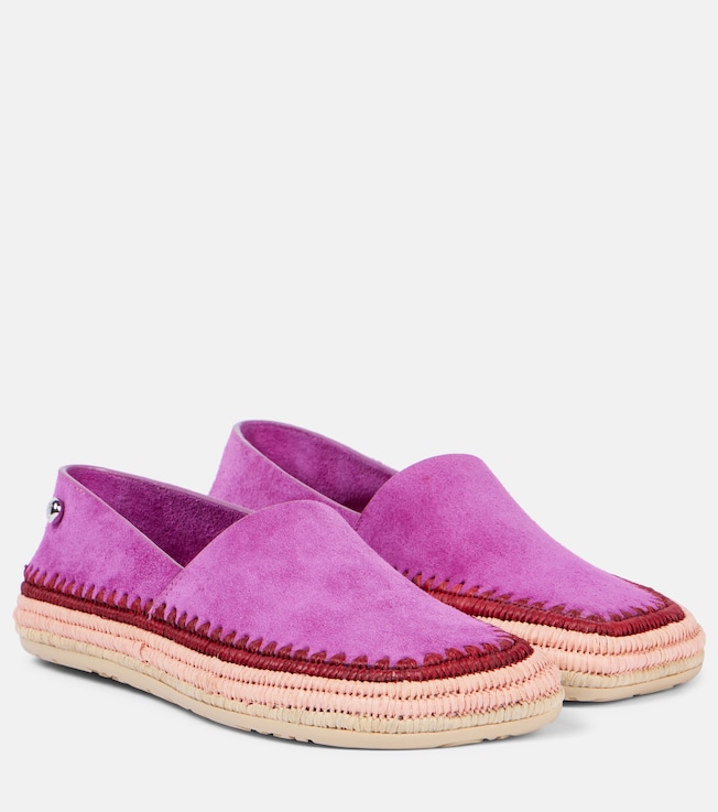 Paula's Ibiza Rio suede slip-on shoes | Loewe