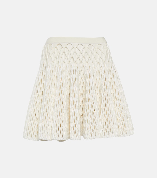 High-rise knit miniskirt | Alaïa