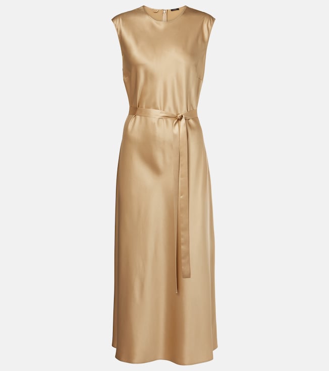 Garnier silk satin midi dress | Joseph