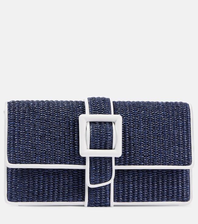 Maycap raffia-effect clutch | Manolo Blahnik