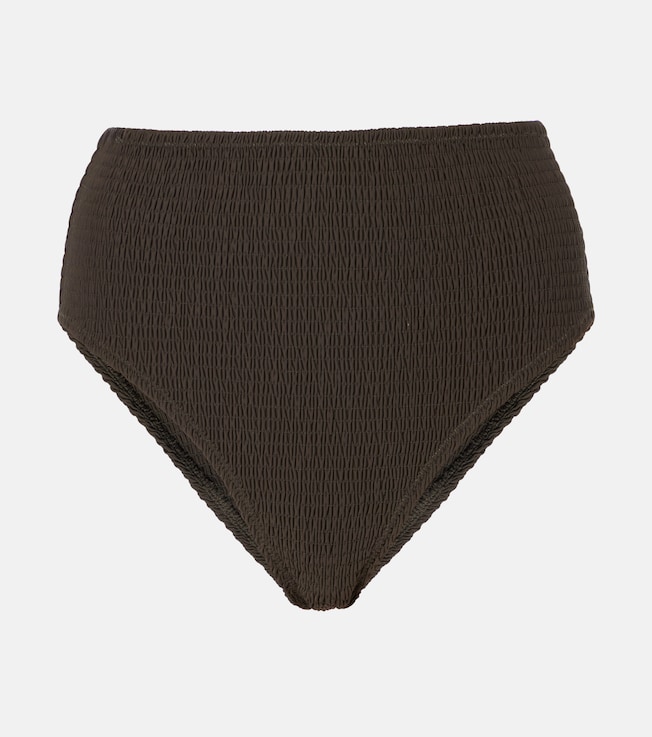 Shirred jersey bikini bottoms | Toteme
