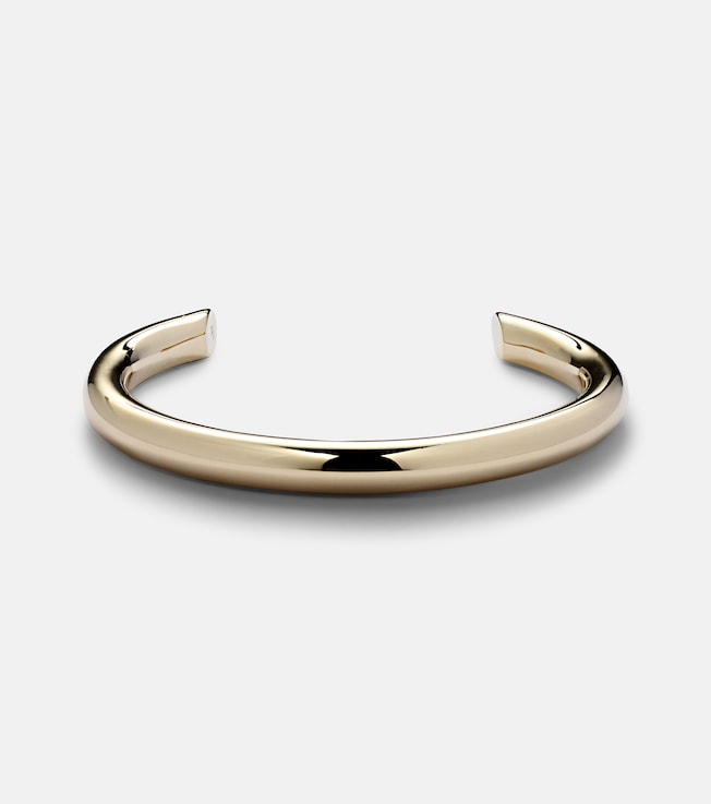 Samira Slice 10kt gold-plated cuff bracelet | Jennifer Fisher