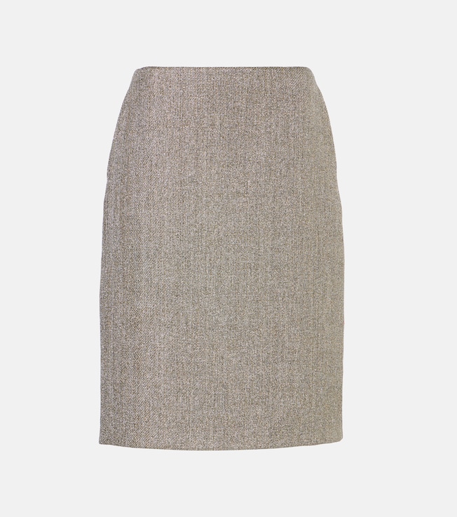 Corinna lamé canvas pencil skirt | The Row