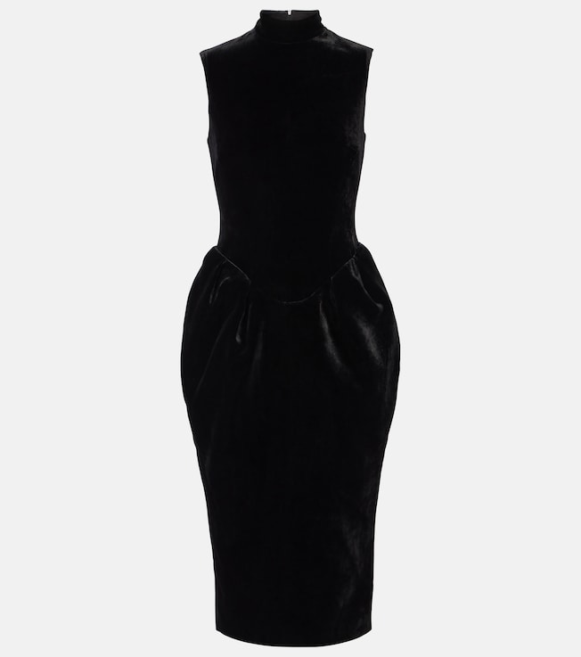 Velvet midi dress | Rasario