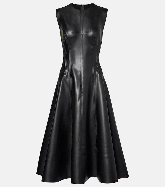 Grace faux leather dress | Norma Kamali