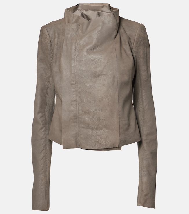 Leather biker jacket | Rick Owens
