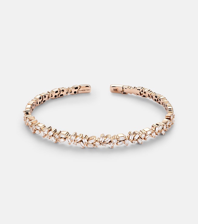 Fireworks 18kt gold and diamond bangle | Suzanne Kalan