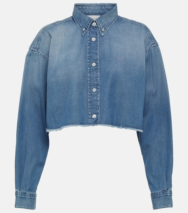 4G cropped denim shirt | Givenchy