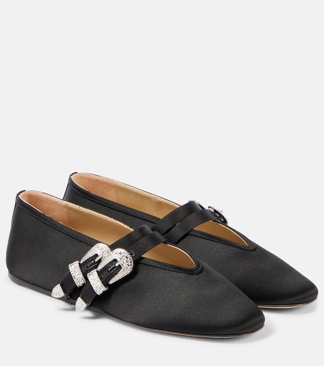 Claudia satin Mary Jane flats | Le Monde Béryl