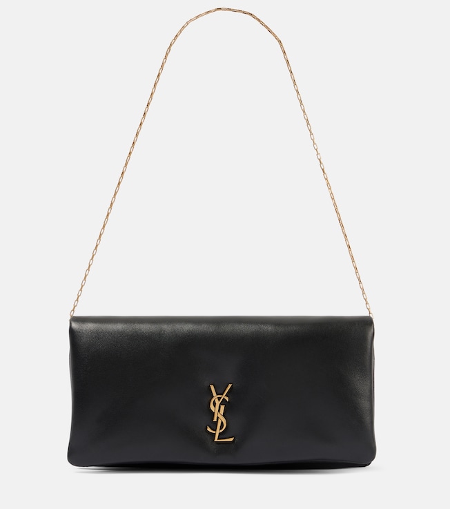 Calypso Mini leather wallet on chain | Saint Laurent