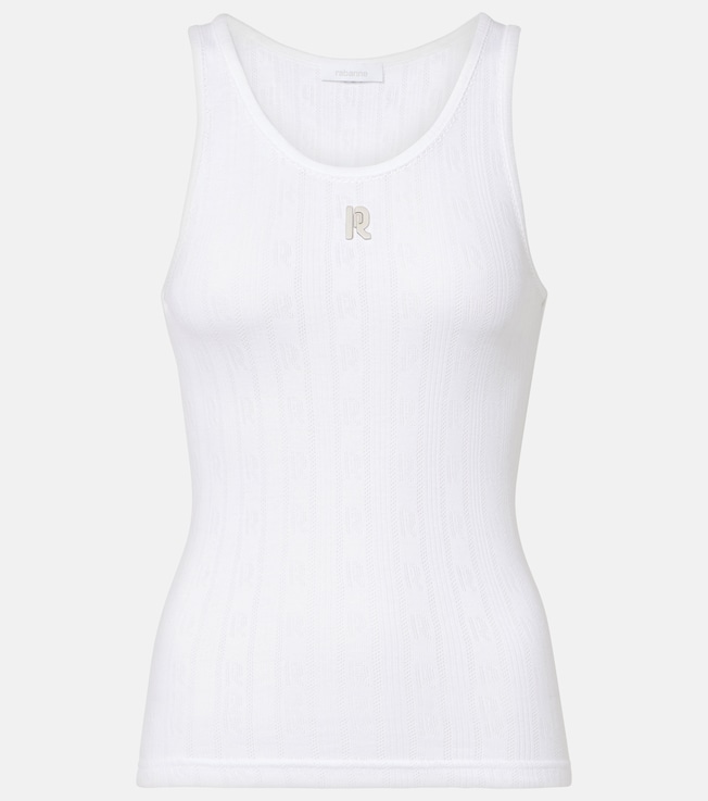 Semi-sheer cotton T-shirt | Rabanne