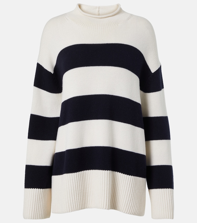Striped wool and cotton sweater | Vince