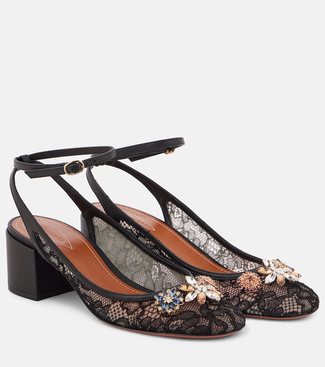 Pixie 50 leather Mary Jane pumps | Zimmermann