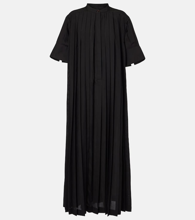 Harmonica plissé maxi dress | Róhe