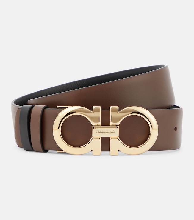 Gancini reversible leather belt | Ferragamo