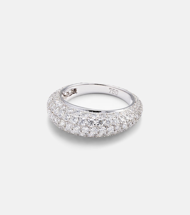 Diamond Disco 18kt white gold ring with diamonds | Kamyen