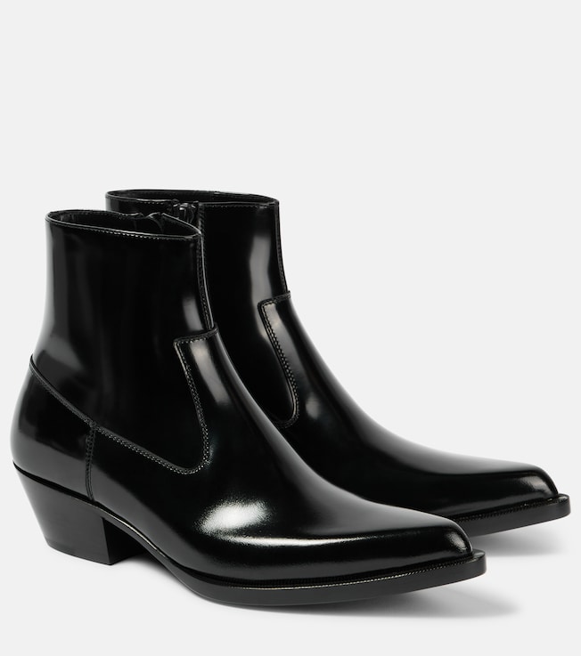 Beat 40 leather ankle boots | Saint Laurent