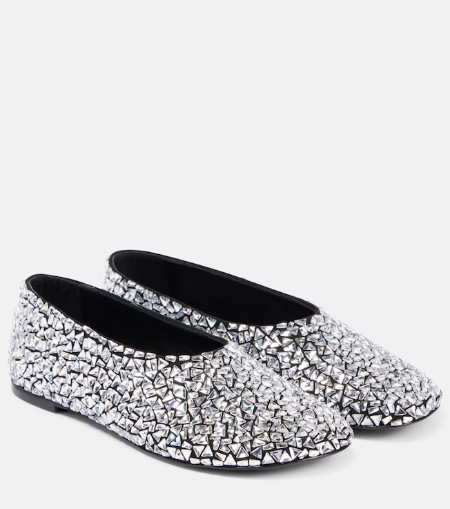 Glove embellished leather ballet flats | Proenza Schouler
