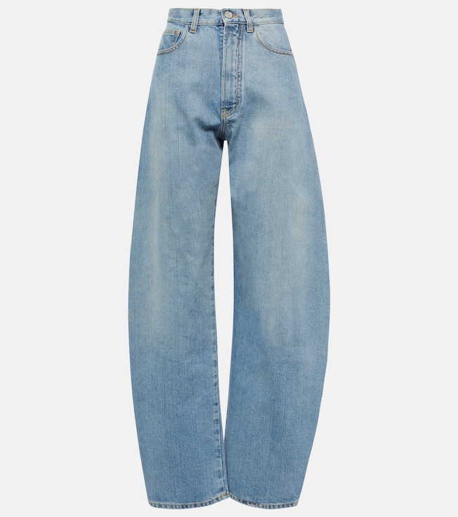 High-rise barrel-leg jeans | Alaïa