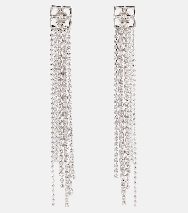 4G Liquid fringed embellished drop earrings | Givenchy