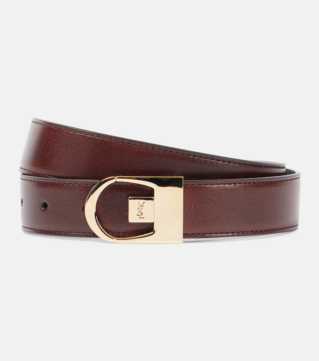 Reversible leather belt | Saint Laurent