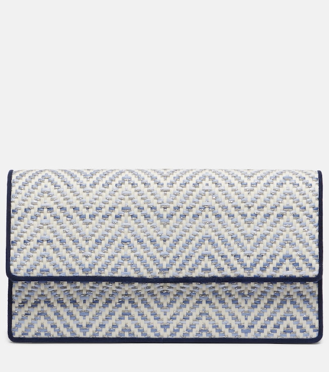 Capripla raffia clutch | Manolo Blahnik