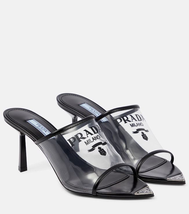 Logo PVC mules | Prada