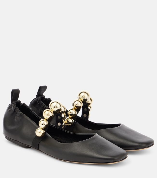 Flamenca leather Mary Jane flats | Souliers Martinez