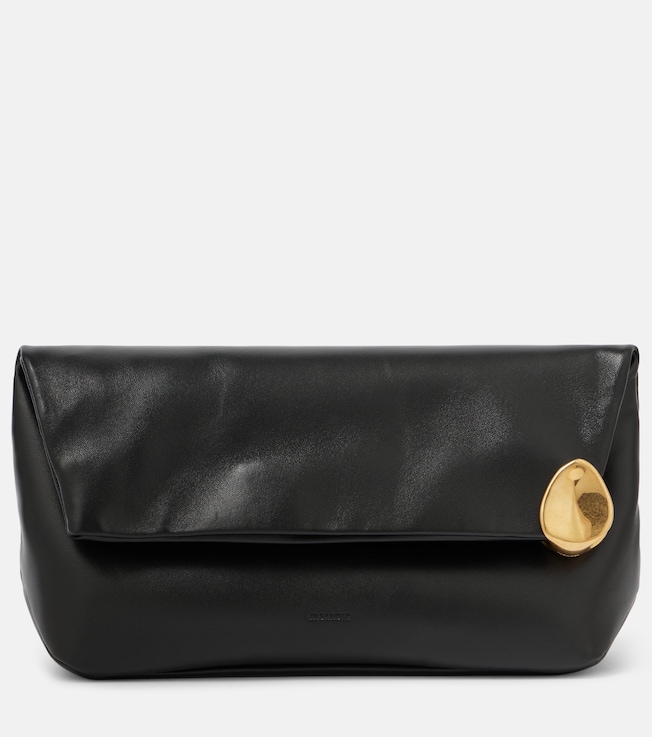 Jewel Zip Small leather clutch | Jil Sander