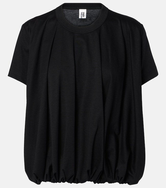 Pleated cotton top | Noir Kei Ninomiya