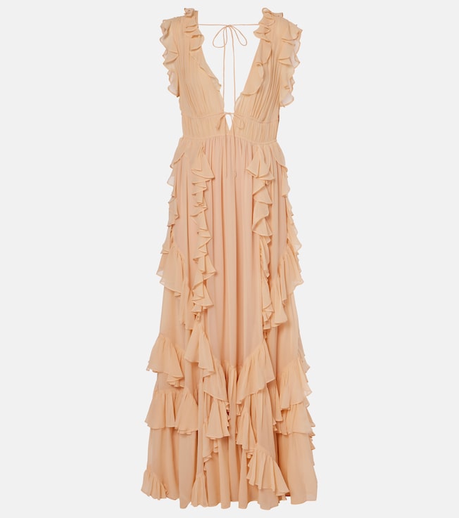 Florella ruffled silk maxi dress | Ulla Johnson