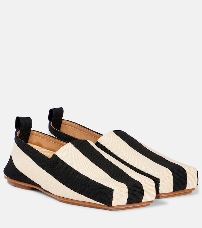Carré striped slip-on shoes | Jacquemus