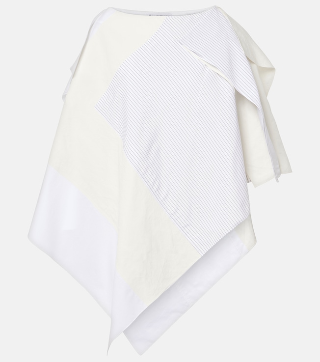 Patchwork cotton midi skirt | JW Anderson