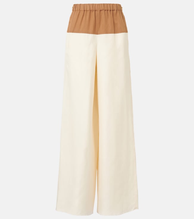 Gestro linen and silk wide-leg pants | Max Mara
